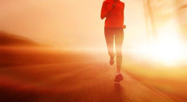 athlete running